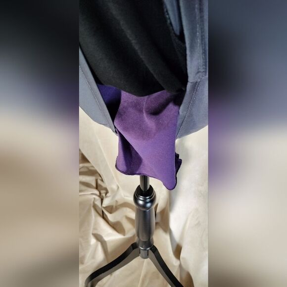 Un Deux Trois Bodycon Striped Dress w/Scoop Neck & Half Sleeves.Sz 16 - Picture 4 of 7